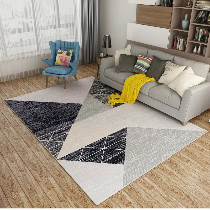 Geometric Simplicity Carpet Home Carpets For Living Room Soft Rugs For Bedroom Sofa Coffee Table Rug Study Floor Mat Kids Mats