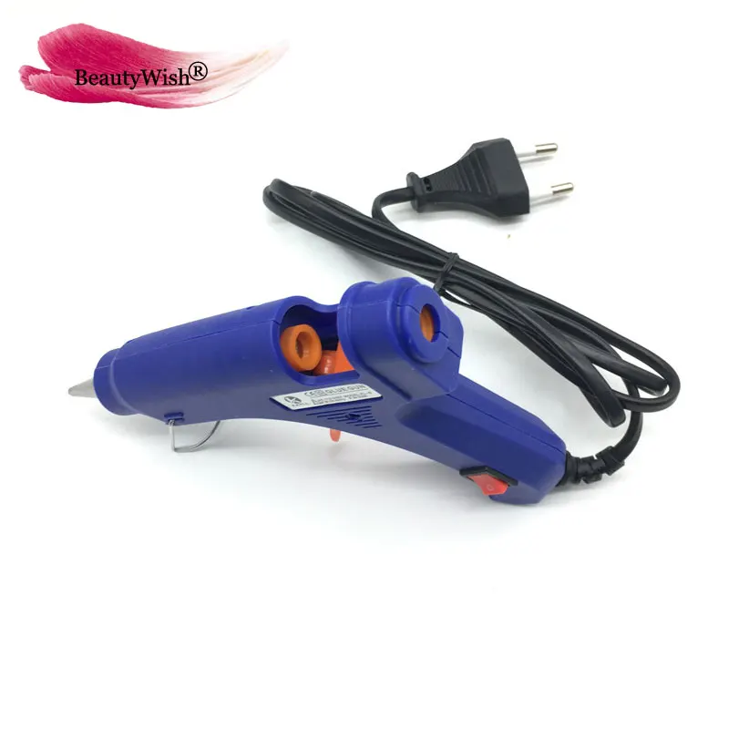 Pistola de Cola em Bastão de Alta Temperatura de Calor Ferramentas de Reparo para a Fusão da Queratina Extensões de Cabelo Profissional Mini Hot Melt Elétrico 7 20 w mm 2 Apliques e perucas