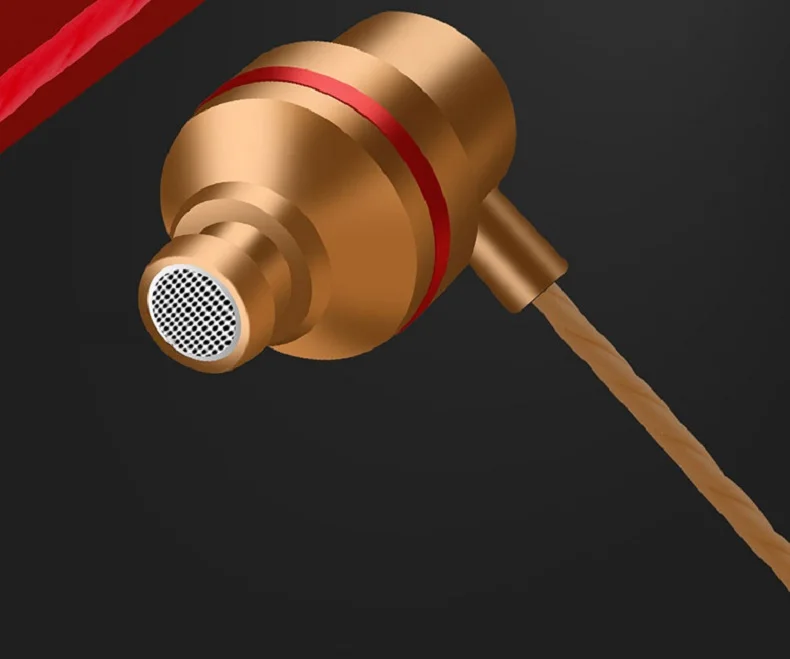 KD3 наушники-вкладыши, медные Аудио Проводные стерео наушники с басами, металлические наушники с микрофоном, 3,5 мм разъем, наушники, audifonos