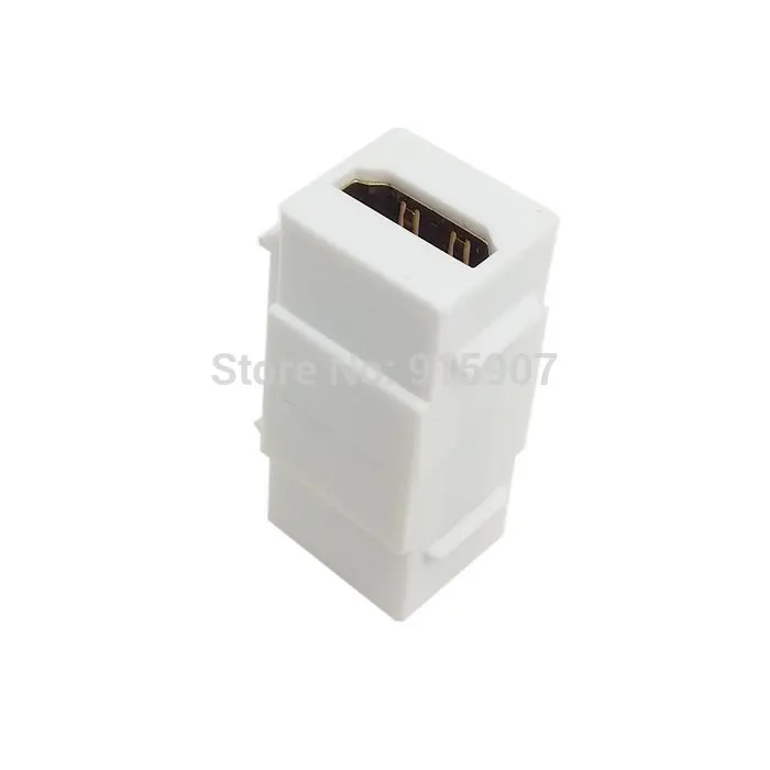 

10pcs/bag HDMI 1.4 Snap-in Female to Female F/F Keystone Jack Coupler Adapter for Wall Plate White