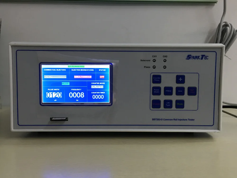

New Research 2 Channels Testing Together BST203-D piezo and electromagnetic common rail injector tester
