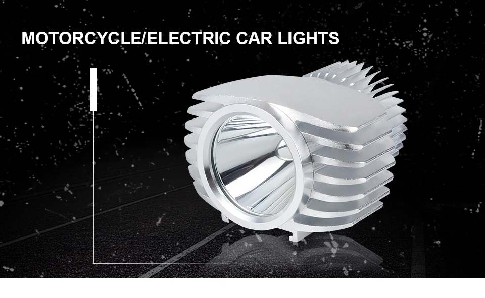 Foxcncar LED Car External Headlight DC12V 24V15W 10W MOTO White HighLow Motorcycle DRL Headlamp Spotlight Drive Fog Spot Lights (1)