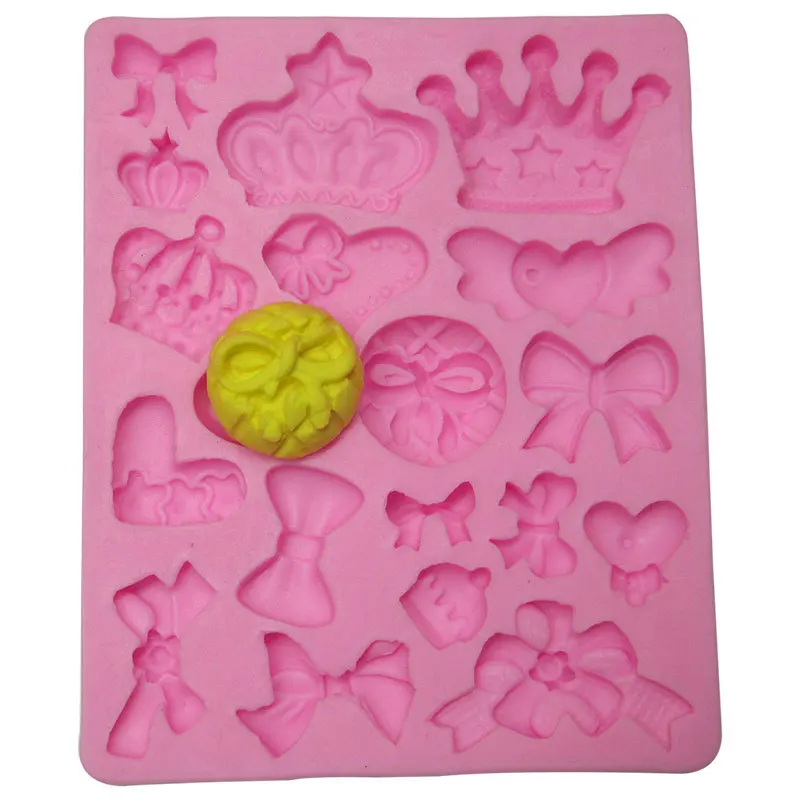 princess mould fondant Many Mini bow chocolate wedding cake decorating