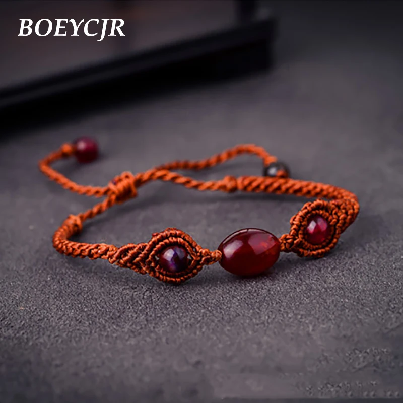 Boeycjr Натуральный камень Бусины Браслеты и Этнические украшения ручной работы
