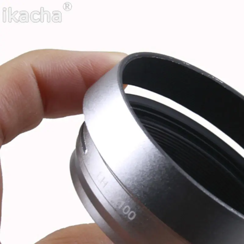 Silver Lens Hood For Fujifilm Fuji X100 (3)