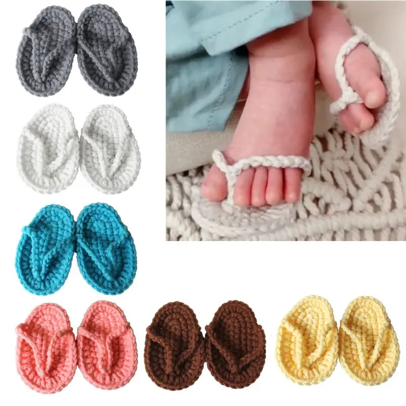 crochet baby slippers