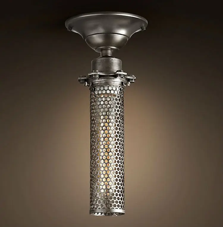 

NEW DESIGN American Country Wrought Iron Vintage Ceiling Light, ceiling mount light fixture, lamp for living Wholesale