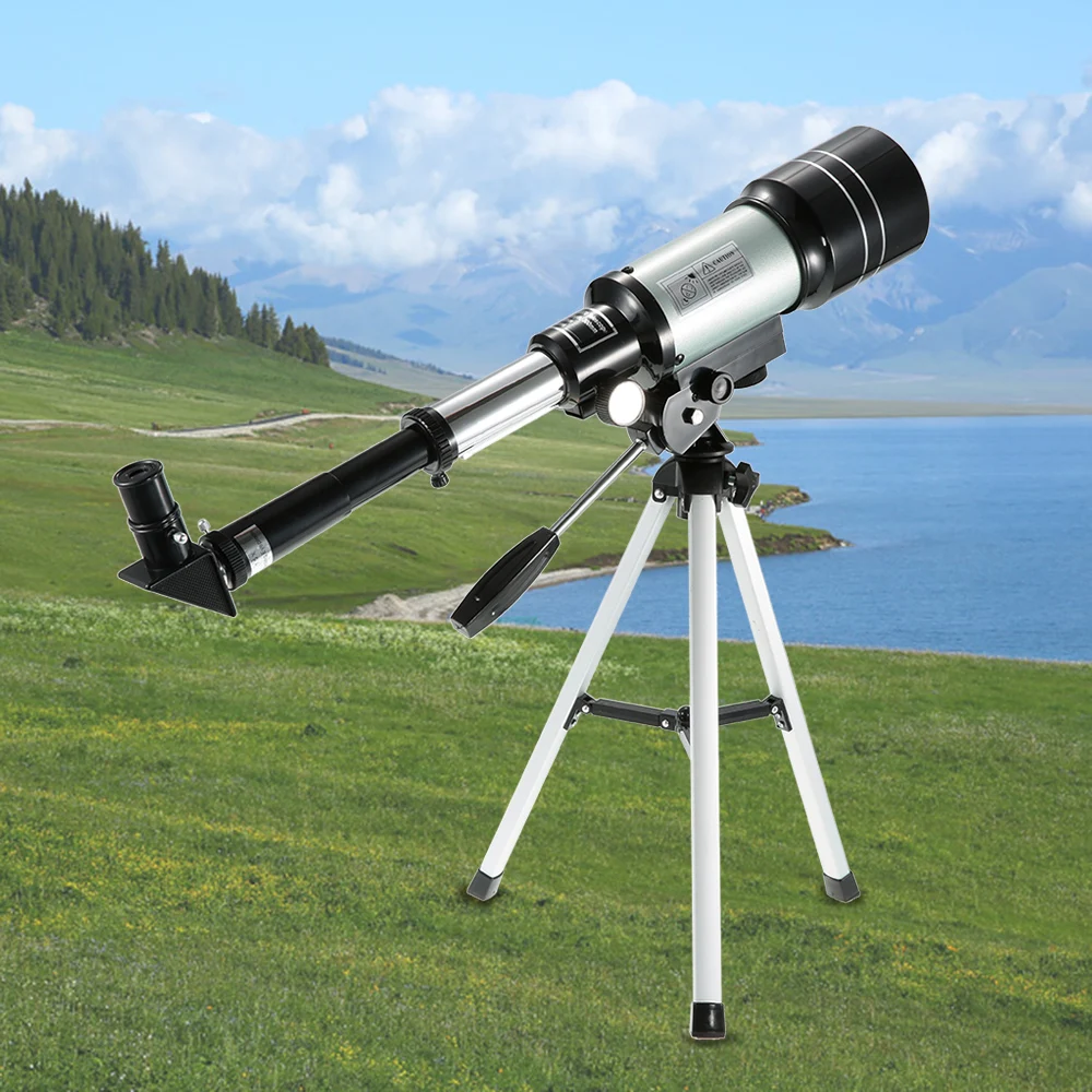 Рефракционный космический астрономический телескоп Монокуляр F30070M Открытый телескоп 150X путешествия Охота Зрительная труба с портативным штативом