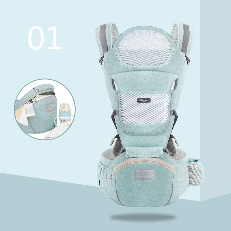 Ergonomic Baby Carrier Infant Kid Baby Sling Front Facing Kangaroo Baby Wrap Carrier for Baby Travel 0-18 Months