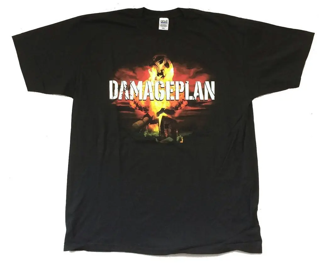 Damageplan огненный шар Blowin' Sh * t It Up Tour черная футболка новый официальный даймбэг