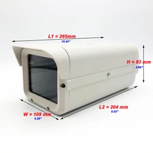 CCTV Security Surveillance Indoor Outdoor Camera Housing 275*109*93MM Gray Aluminum ABS Camera Case protect lens & Antidust