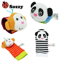 Горячая Распродажа новорожденный игрушка, ручной Колокольчик Носки Халат с капюшоном в виде животного игрушка Сонный артефакт милые носочки