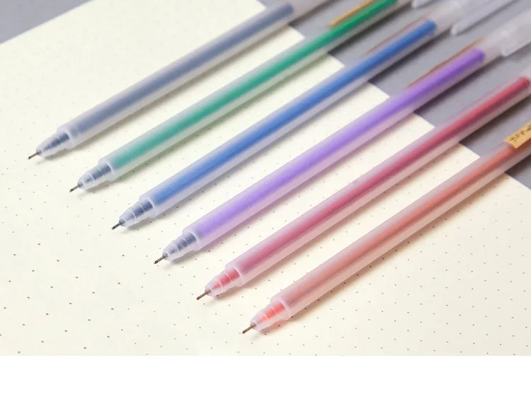 Novelty Simple Transparent Frosted Watercolour Gel Pen Ink Marker Office Supply 