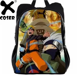 XCOSER Наруто Какаши крутой узор рюкзак известный Аниме Характер печати сумка в стиле Косплей Аксессуары для костюмов Повседневный Рюкзак
