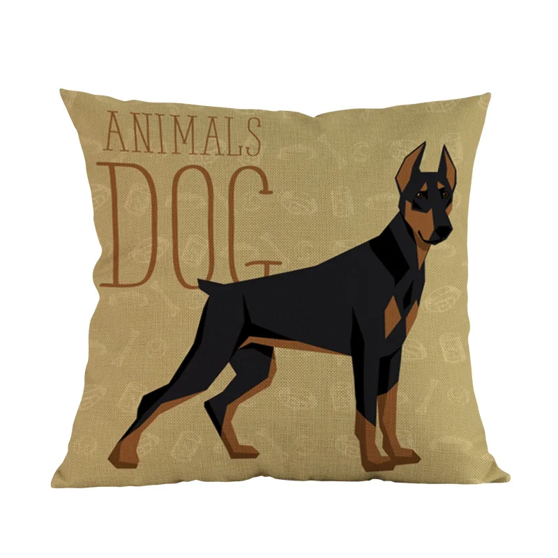 Знаменитые животные дневная такса пастушья Dobermann Хаски ячмень мопса подушка с