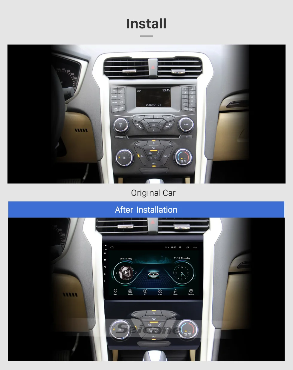 Clearance seicane 2din Android 8.1 9 inch for Ford Mondeo 2012-2014 Aftermarket GPS Car Audio 3G WiFi Radio Tuner Car Multimedia player 1 Clearance seicane 2din Android 8.1 9 inch for Ford Mondeo 2012-2014 Aftermarket GPS Car Audio 3G WiFi Radio Tuner Car Multimedia player 1