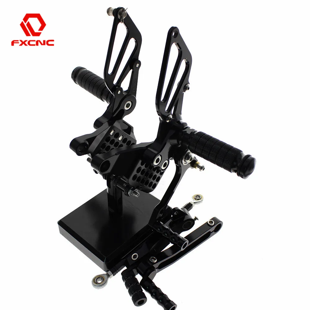 

FXCNC Aluminum Adjustable Motorcycle Rearsets Rear Set Foot Pegs Pedal Footrest For DUCATI 749 999 Motorcycle Foot Rests