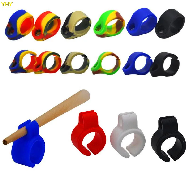 Silicone Smoking Cigarette holder Joint Holder Ring For regular size Cigarette mix Colored Smoking accessories01_1