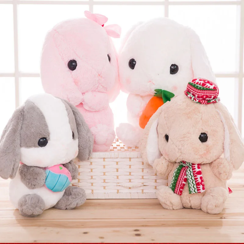 

cute and bigger than you think rabbit plush bunny stuffed soft toy kids toy carrot rabbit doll 32cm 45cm best gift for child