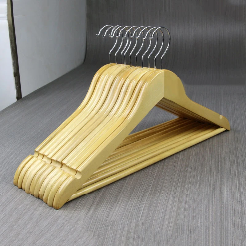 

10X Clothes Store Hotel Adult Mens Suit Coat Wood Non-slip Hanging Rack Hangers