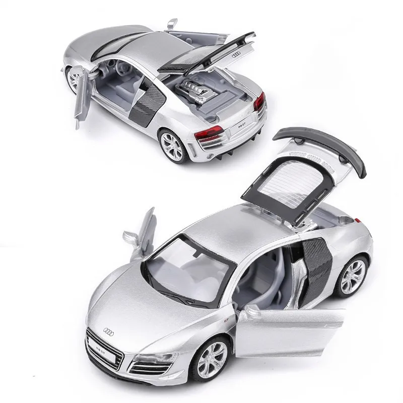 Высокое качество 1:32 R8 GT по форме спортивного автомобиля цинковый сплав модель