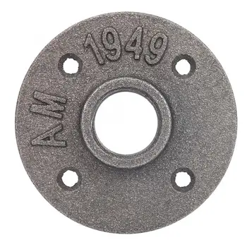 

10pcs Cast Iron 4 Holes 85mm Flange Pipe Base Thread Floor Flange Base Bracket Tube Pipe Fittings Flange Piece Hardware Tools