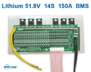 

SuPower 14S 50.4V 51.8V 58.8V 150A Li-ion Lithium LiPo Battery BMS Management System Balance PCB Chip Protection Circuit Board