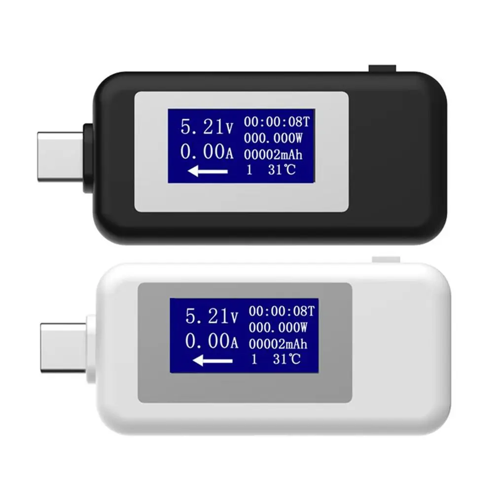 Usb type C Тестер Многофункциональный ЖК цифровой измеритель напряжения тока