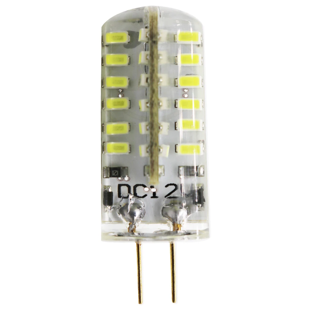 12X G4 светодиодный 4W DC12V/AC220V Светодиодная лампа 3014SMD 48 Светодиодный ная 360 Угол луча