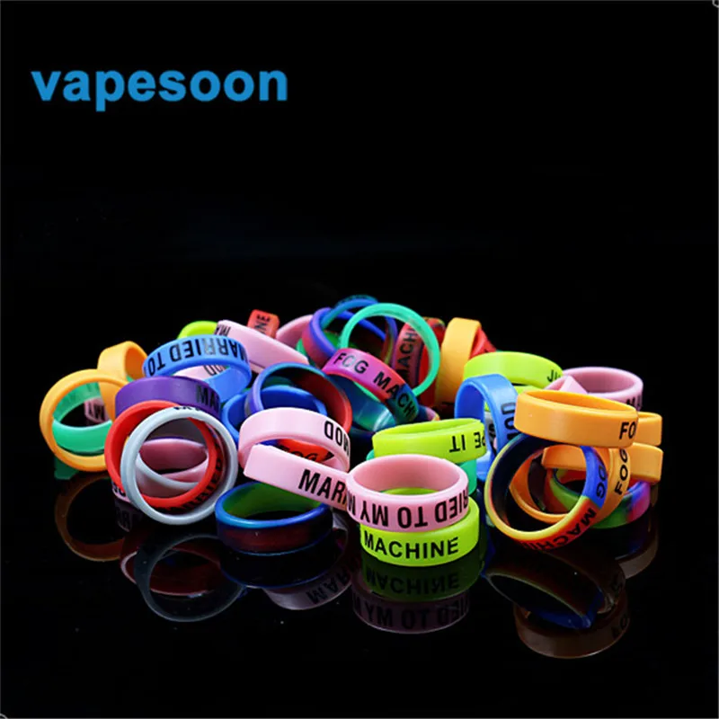 

10pcs/lot decorative & protection iStick Pico Box Mod No slip Silicone Vape Band Ring for Melo 3 TFV4 Serpent Mini IJUST S kit