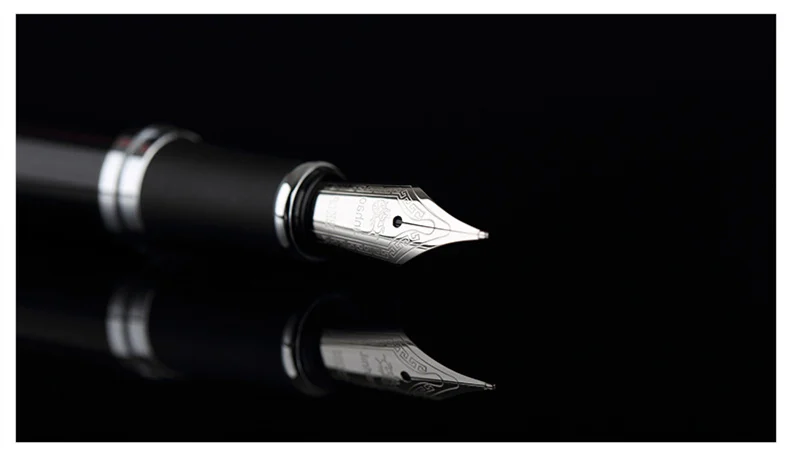 Благородная перьевая ручка JINHAO X750, всего 15 цветов, с подарочным футляром, толстая металлическая чернильная ручка