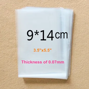 

2000 X Clear Open Flat Poly Candy Packaging Bags as Gift Bag -9x14cm Free Shipping