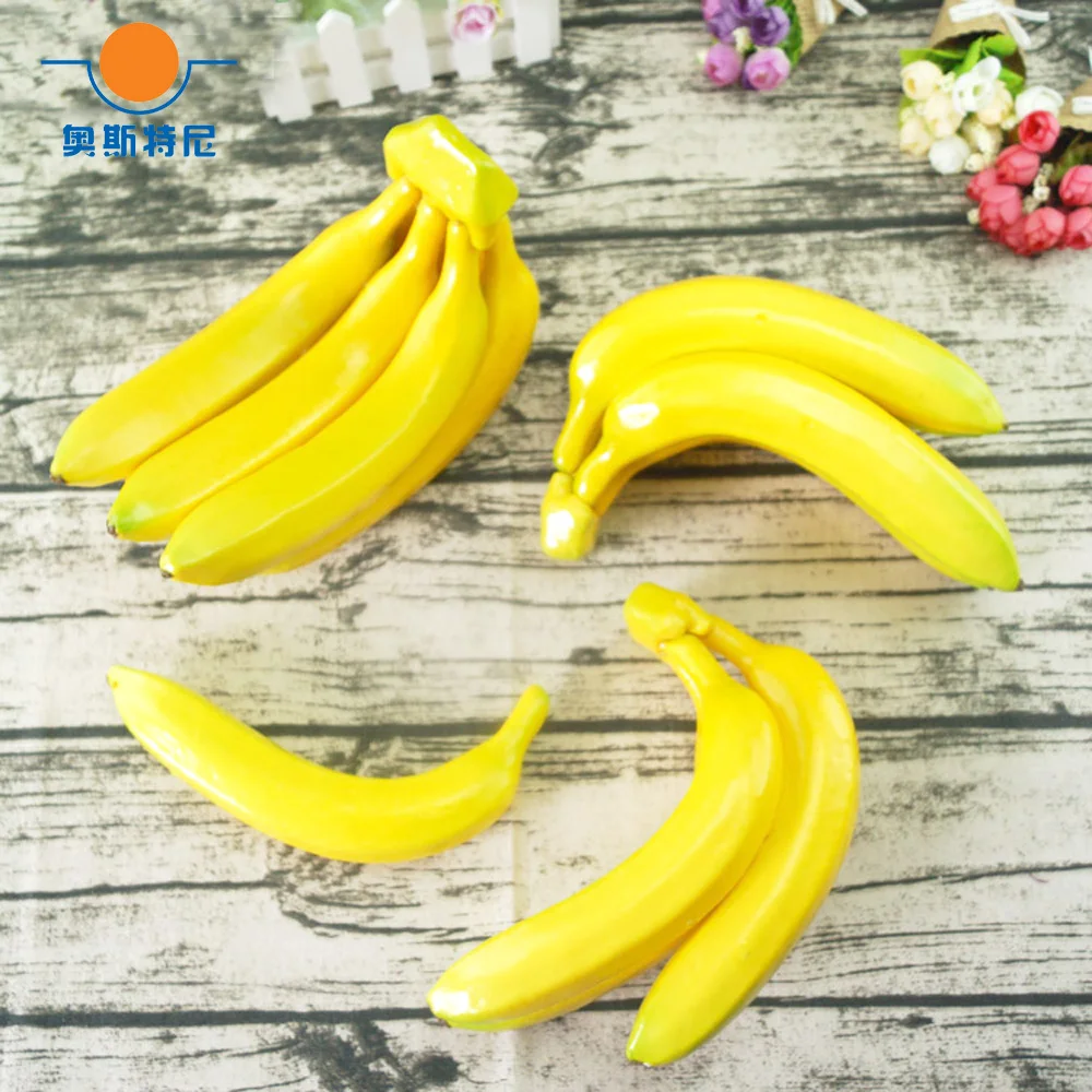 20cm long artificial fruit Plastic Fake Fruit artifical banana