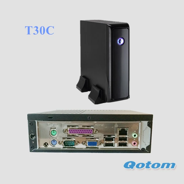 Cheap Mini PC X86 Win XP / Win 7 / Win 8 / Win 10 / Linux, QOTOM Celeron 1037U mini pc with serial parallel port