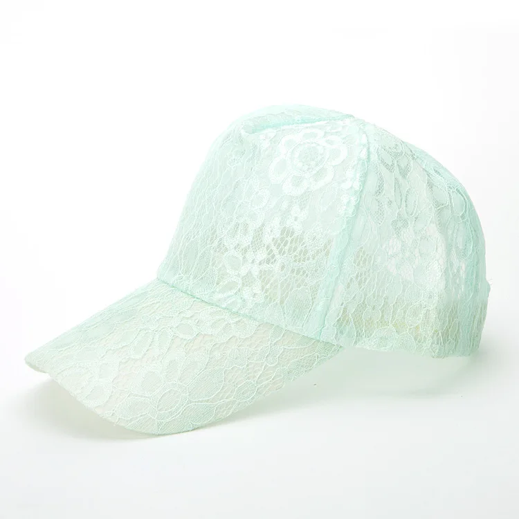 

New Baseball Hat Women Summer Lace Flower Ventilation Outdoor Tourism Sun Hats Outdoors Sunscreen Cap Girl Hip Hop snapback caps