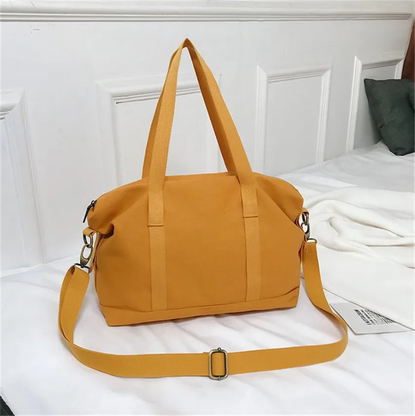 Вещевой мешок сумки на заказ женские сумки на плечо легкий вес спортивная сумка - Цвет: Цвет: желтый