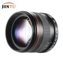 JINTU 85 мм F1.8 супер ручная фокусировка портретный объектив для цифровой однообъективной зеркальной камеры Canon EOS T5i T4i T3i T2i T1i XTi XS 750D 5DII 5D3 5DIV 7DII 6DII камеры