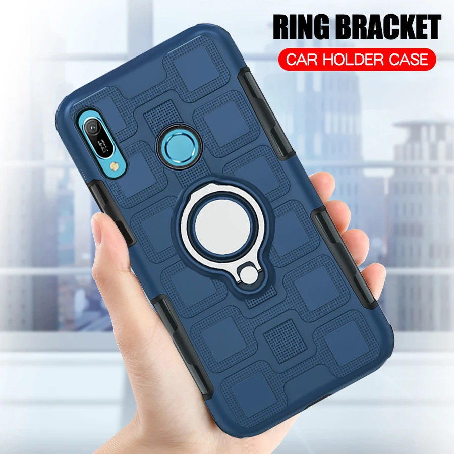 

Shockproof Case For Huawei Y6 Prime 2019 Silicone Armor Back Cover For Huawei Y6 2019 Phone Case For Huawei Y6 Pro 2019 TPU Case