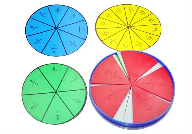 Первичные для изучения математики вспомогательные частичные проблемы демо реквизит Дети Математика Souptoys пластик бумага дробильные блюдо математические инструменты