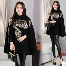 Miyake моды flod О-образным вырезом с длинными рукавами в стиле пэчворк в полоску Свободная верхняя одежда