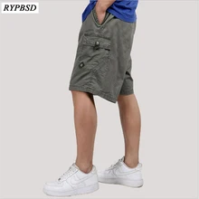 Новые летние короткие мужские повседневные армейские зеленые мужские шорты-карго высокого качества модные однотонные прямые свободные с карманами короткие Homme 6XL