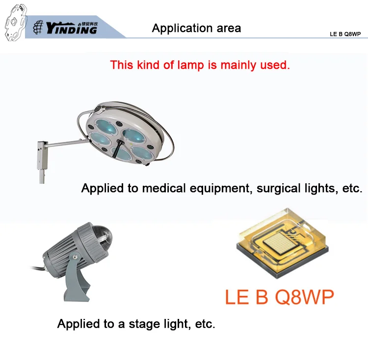 OSRAM LE B Q8WP 30 Вт Высокая мощность Светодиодная лампа из бисера 455-465nm синий светильник сценический светильник источник проектор хирургический светильник фитиль