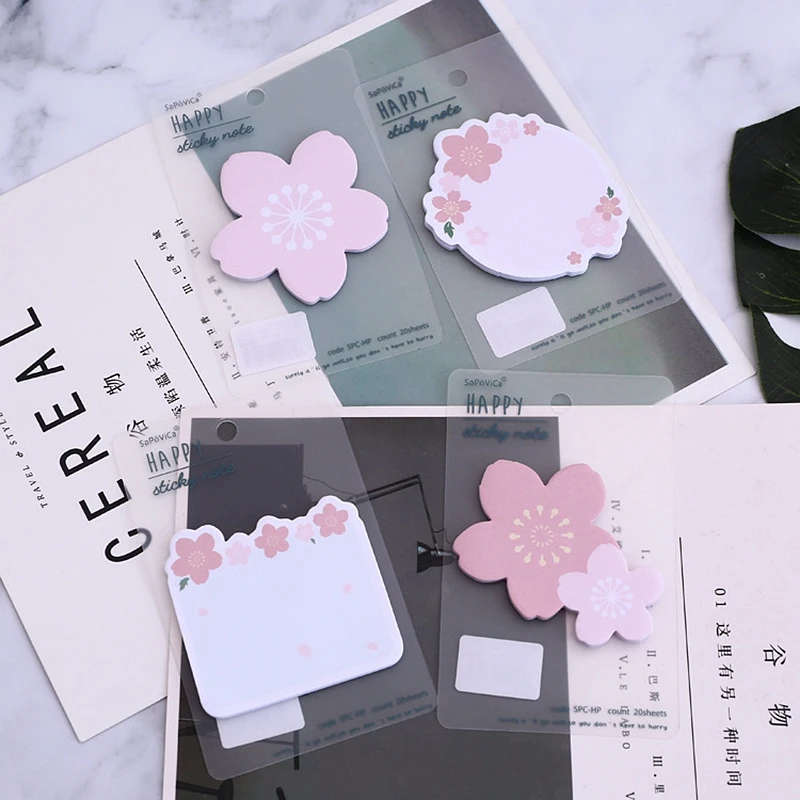 

Japan Sakura Memo Pad Kawaii Sticky Notes Paper Notepad School office Supplies Stationey