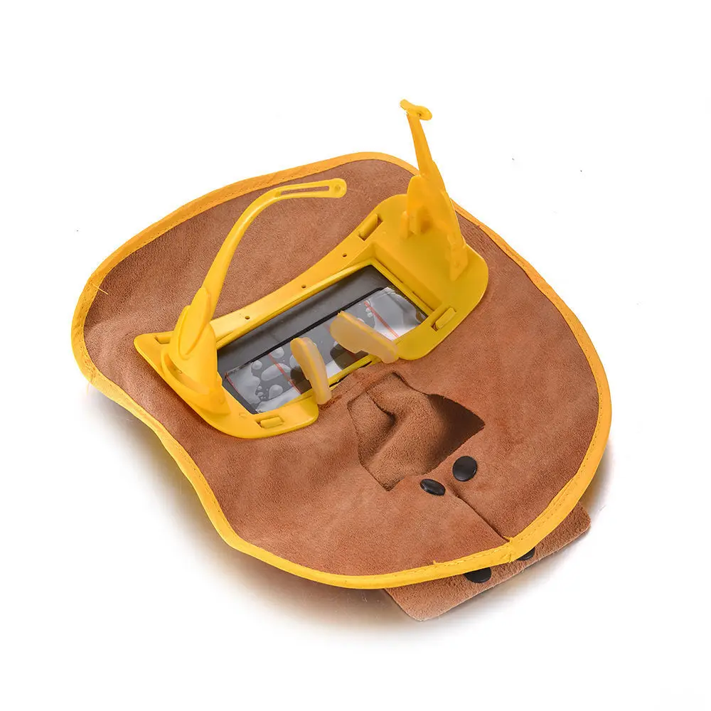 

1Pcs Protable Leather Welding Solar Auto Darkening Filter Lens Hood Helmet Mask