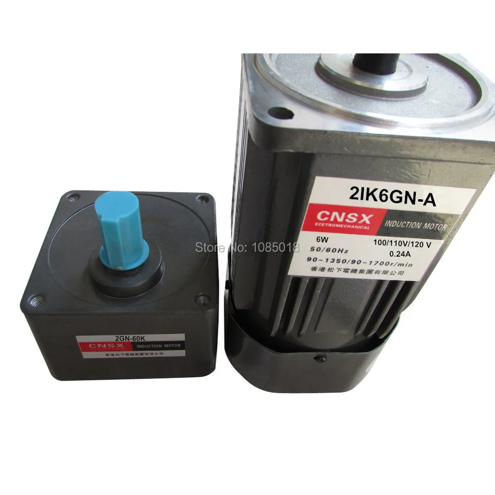 2IK6GN A+2GN60K 110 0.006KW 6W 110V/120V 60B 60KB 60K 1 phase Induction