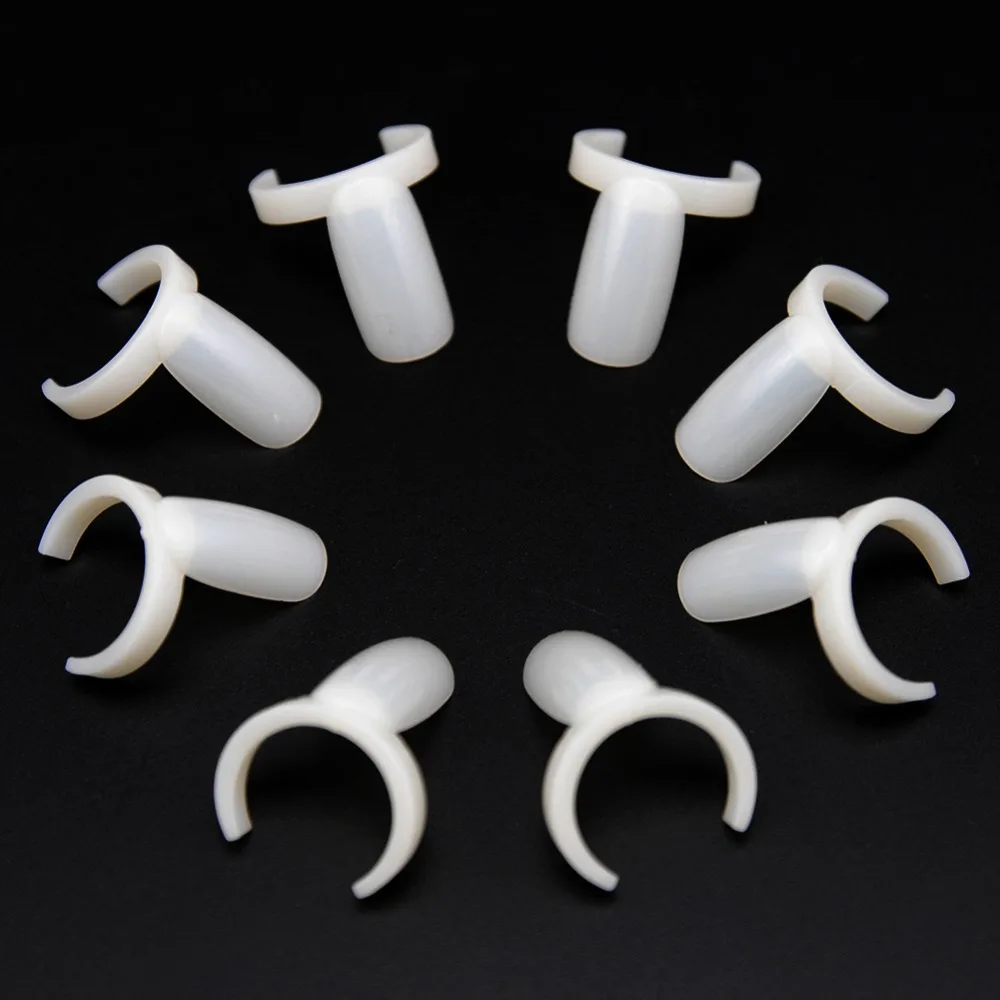 

50Pcs/Set New Plastic False Nail Tips Display Plastic Ring Nail Color Chart Polish Practice Wheel Nail Tools Supplies