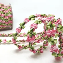 2 ярдов Розовый Ombre шапочки форма цвет тканые рококо ленты отделка | декоративные цветочные ленты | материалы для скрапбукинга | Декор