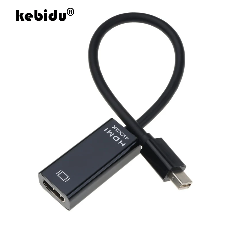 Kebidu HD Mini DP к HDMI кабель штекер гнездо Sup порт 4K * 2K конвертер адаптер дисплея для Macbook