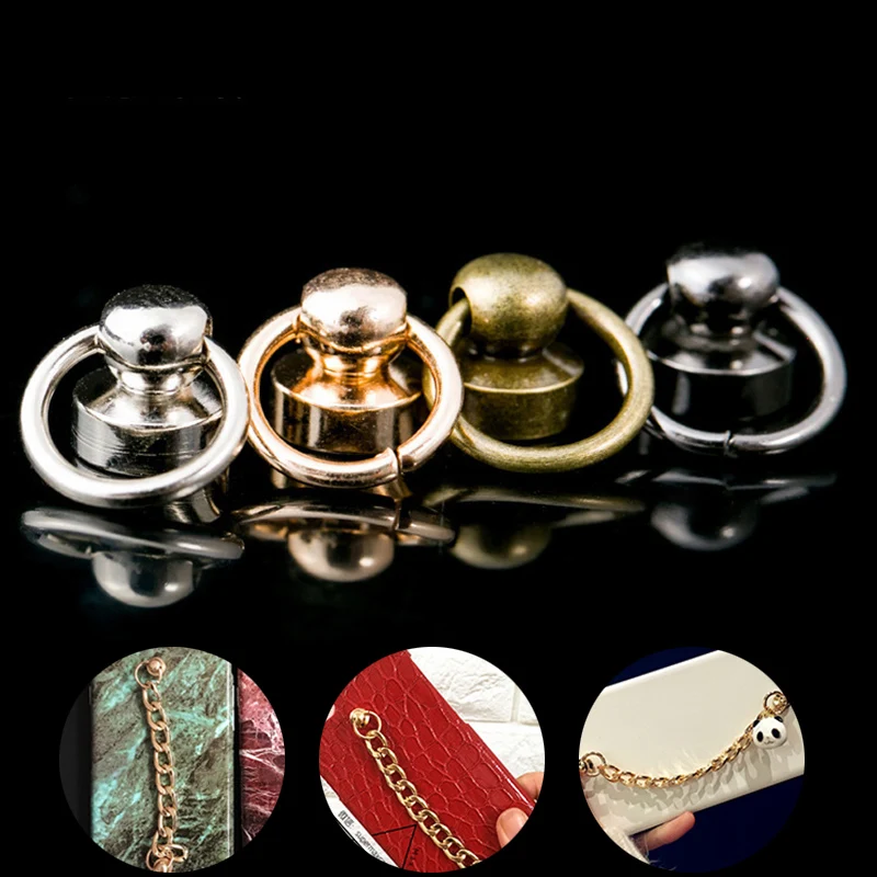 

10Pcs/Lot Rivet Button Vintage Color DIY Accessories Ring Monk Head Ring Nipple Nail Design Bag Making Tools Clothes DIY Craft
