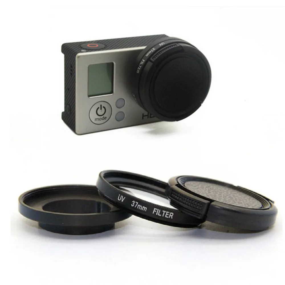 

37mm UV Filter Action Video Camera Filter Accessories for GoPro Hero 3+ 3 Split Filter